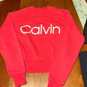 Calvin Klein crop sweatshirt small